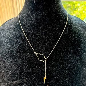 Peggy Li Weather the Storm Necklace - Silver Chain/Bolt/Cloud